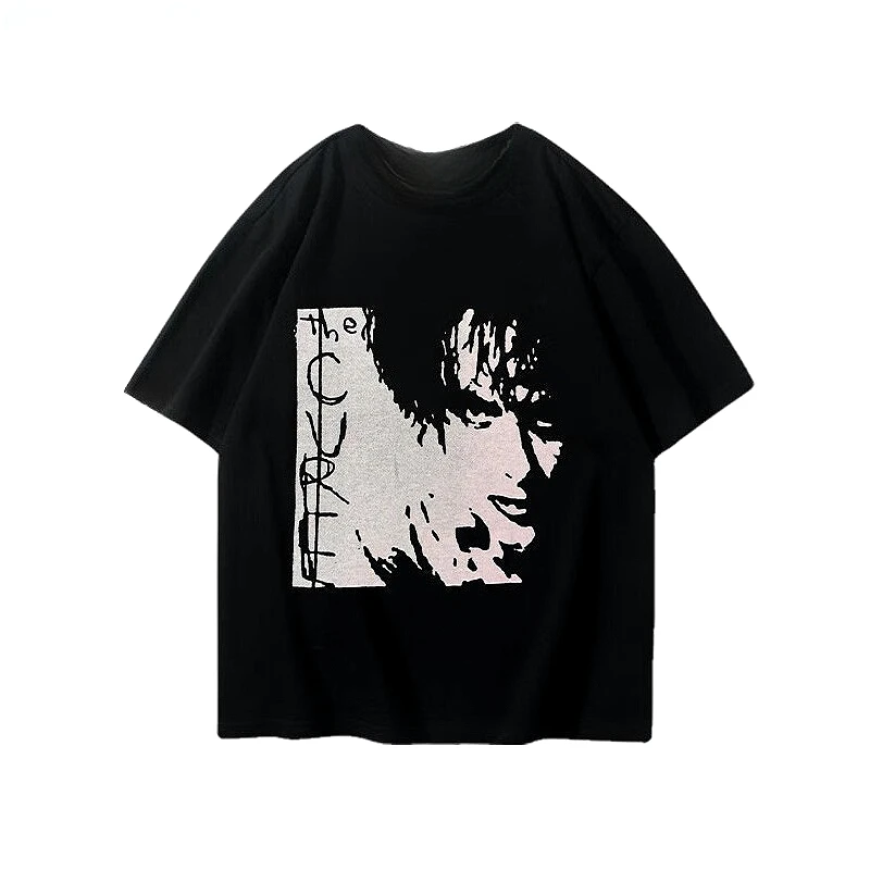 "The Cure Treatment/Cure Band Rock Printed short-sleeved T-shirt - An Alternative post-punk summer comfortable round-neck top"
"The Cure Treatment/Cure Band Rock Printed short-sleeved T-shirt - An Alternative post-punk summer comfortable round-neck top"