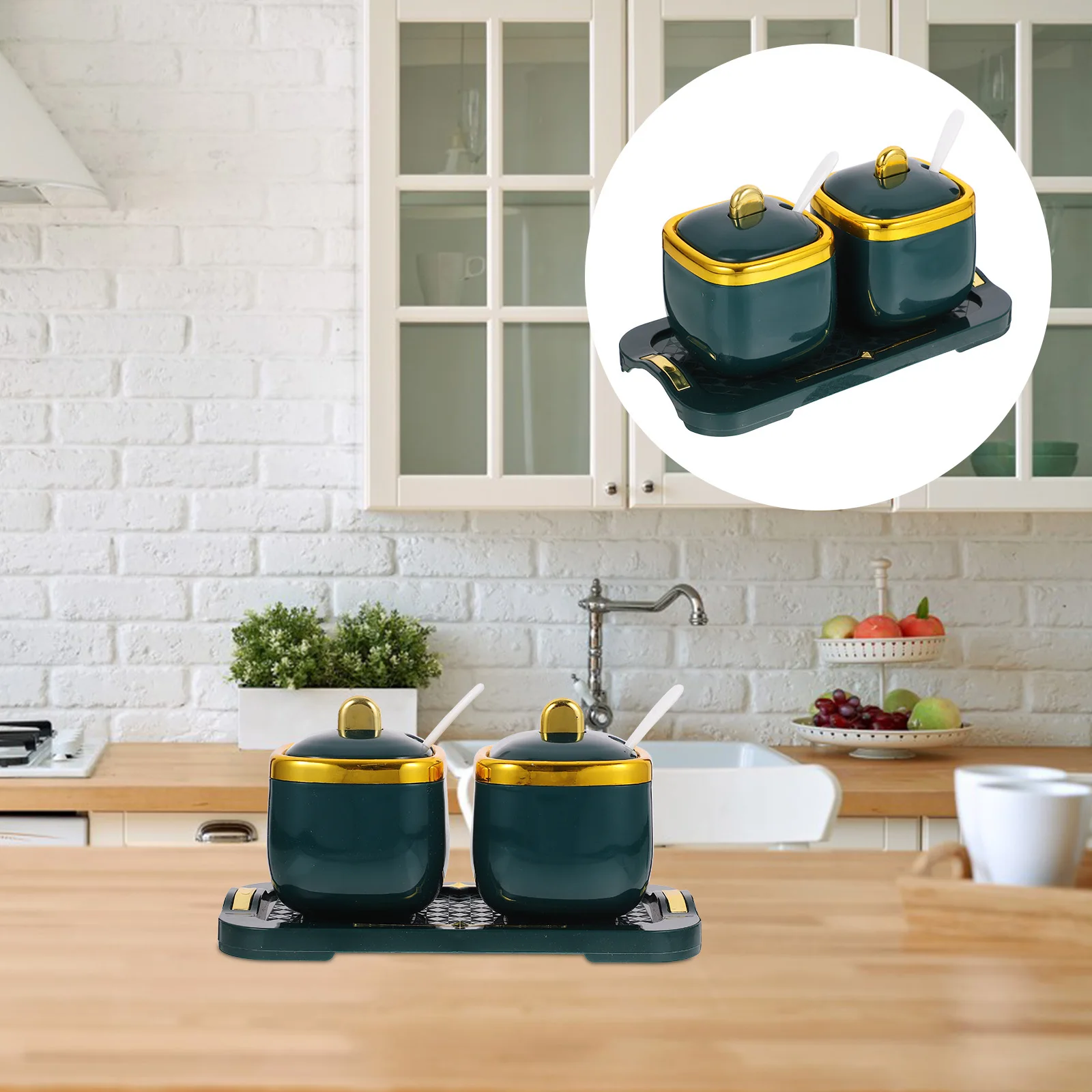 1Set Seasoning Storage Jars Set Plastic Kitchen Organizer for Salt Sugar Pepper Chili Powder High Temperature Resistant Easy
1Set Seasoning Storage Jars Set Plastic Kitchen Organizer for Salt Sugar Pepper Chili Powder High Temperature Resistant Easy