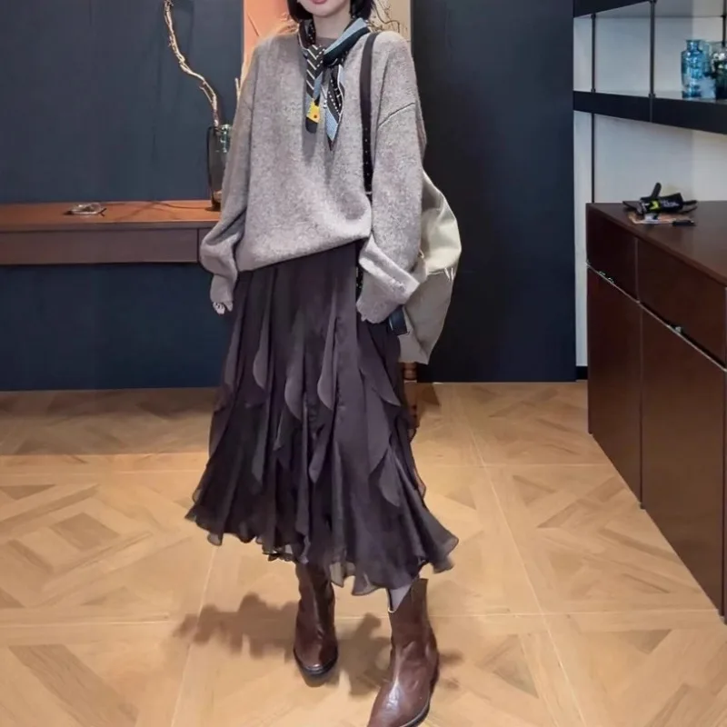 Новая модная многослойная юбка средней длины с асимметричным подолом для весеннего сезона 2026 года
Новая модная многослойная юбка средней длины с асимметричным подолом для весеннего сезона 2026 года