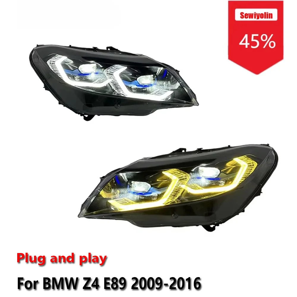 Sewiyolin Car LED Headlight Accessories For BMW Z4 E89 2009-2016 DRL Brake Turn Signal Lamp Plug and Play
Sewiyolin Car LED Headlight Accessories For BMW Z4 E89 2009-2016 DRL Brake Turn Signal Lamp Plug and Play