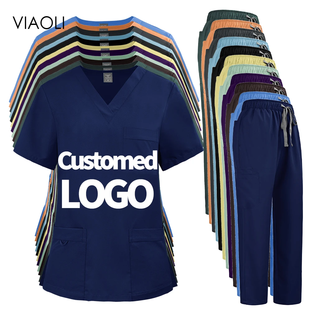 Multi-color Beauty Uniforms Surgical Scrubs Set Medical Clothing for Women Man Can Customed Logo Hospital Pet Dental Clinic Wear
Multi-color Beauty Uniforms Surgical Scrubs Set Medical Clothing for Women Man Can Customed Logo Hospital Pet Dental Clinic Wear