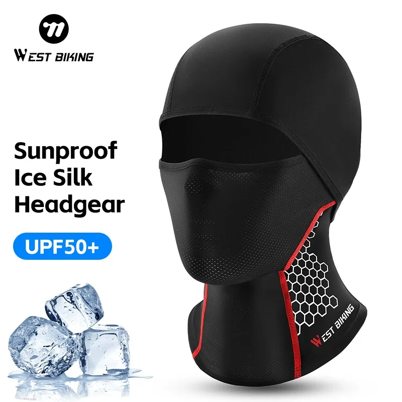 WEST BIKING Summer Balaclava Ice Silk Breathable Full Face Mask UPF50+ Cycling Cap Bicycle Headgear Bike Helmet Liner Sport Gear
WEST BIKING Summer Balaclava Ice Silk Breathable Full Face Mask UPF50+ Cycling Cap Bicycle Headgear Bike Helmet Liner Sport Gear