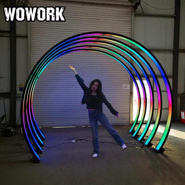 WOWORK Large RGB Neon Led Light Wedding Pillars Columns Stage Backdrop Entrance Tunnel Path Light Arch for Party Event Decor
WOWORK Large RGB Neon Led Light Wedding Pillars Columns Stage Backdrop Entrance Tunnel Path Light Arch for Party Event Decor