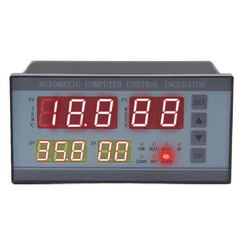 Digital Automatic Small Egg Incubator Thermostat Controller for Humidity and Temperature Controlling XM-18
Digital Automatic Small Egg Incubator Thermostat Controller for Humidity and Temperature Controlling XM-18