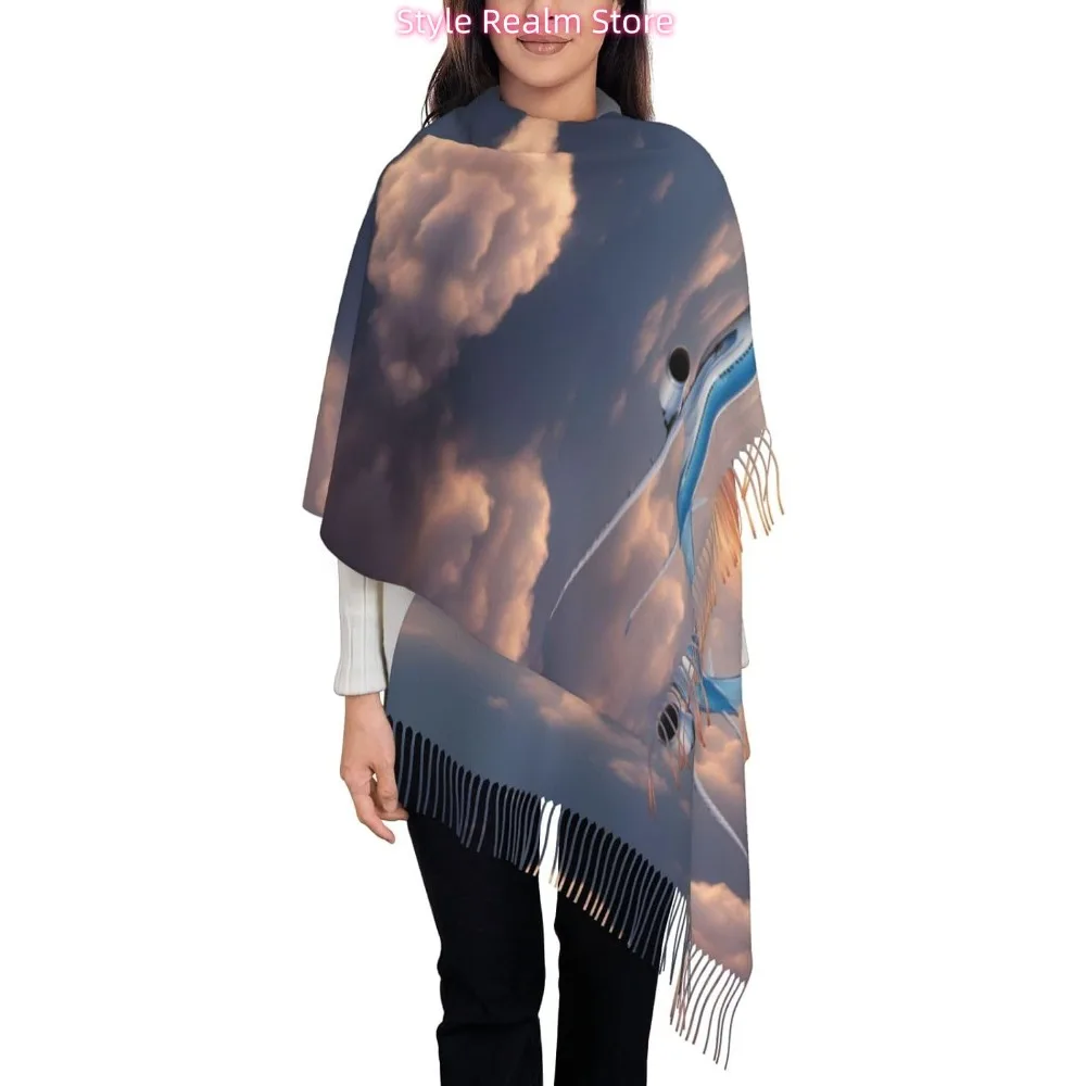 Красивый шарф из полиэстера с принтом самолета неба, дышащий модный аксессуар для путешествий и повседневной носки
Красивый шарф из полиэстера с принтом самолета неба, дышащий модный аксессуар для путешествий и повседневной носки