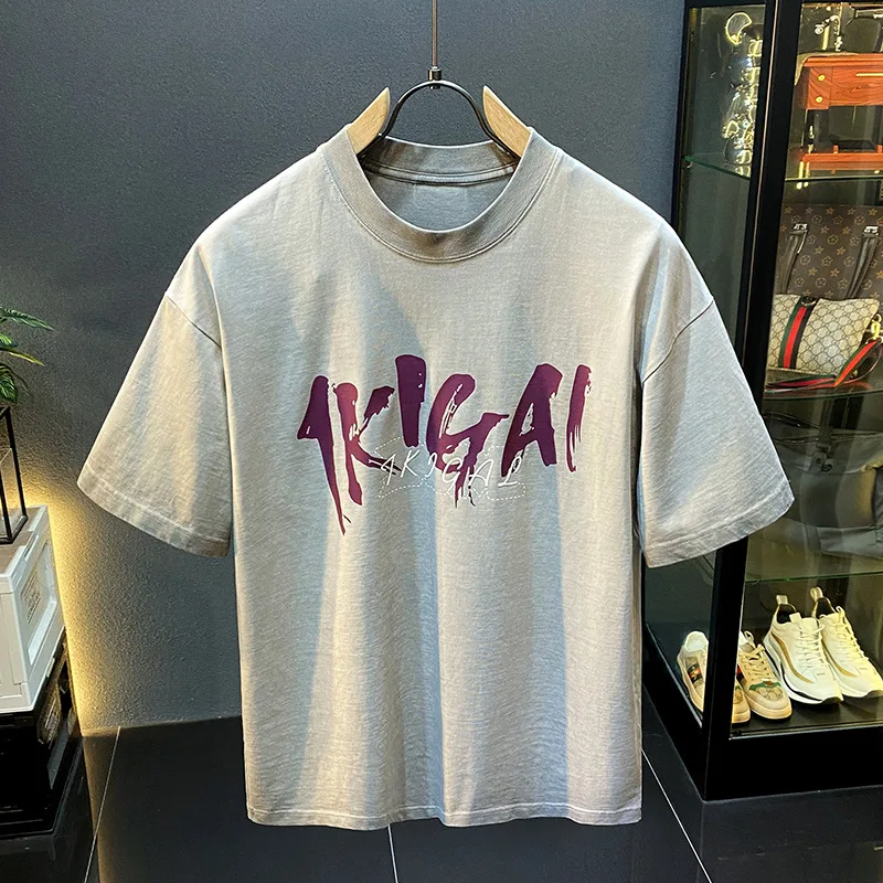 Retro High Street Short Sleeve T-shirt for Men's Summer Ins Trendy Brand Heavy Weight Loose Round Neck Half Sleeve Retro Top
Retro High Street Short Sleeve T-shirt for Men's Summer Ins Trendy Brand Heavy Weight Loose Round Neck Half Sleeve Retro Top