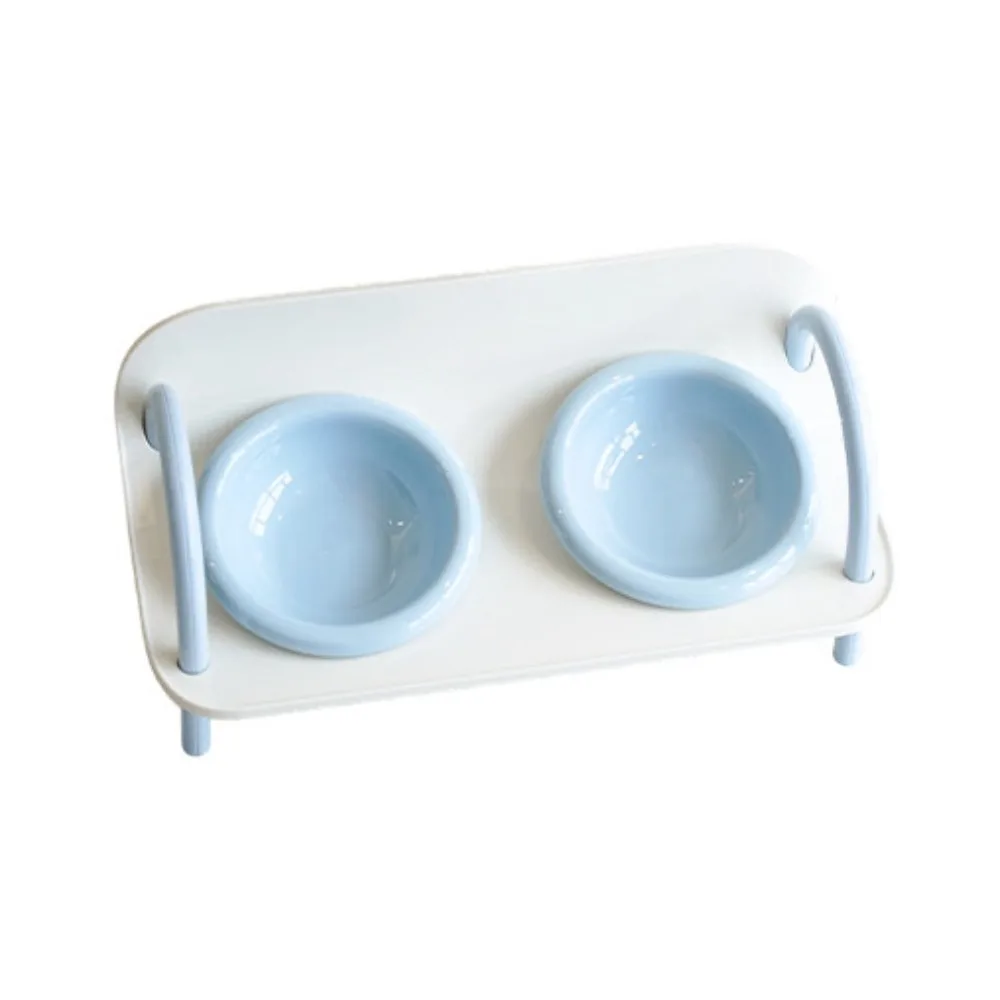 Ceramic Pet High Footed Bowl Double Bowls Anti-flip Elevated Pet Feeder Bowl Detachable Neck Protection Pet Food Dispenser
Ceramic Pet High Footed Bowl Double Bowls Anti-flip Elevated Pet Feeder Bowl Detachable Neck Protection Pet Food Dispenser