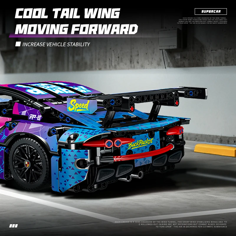 RSR racing building block set, technical model sports car toy DIY birthday Christmas toy gift
RSR racing building block set, technical model sports car toy DIY birthday Christmas toy gift