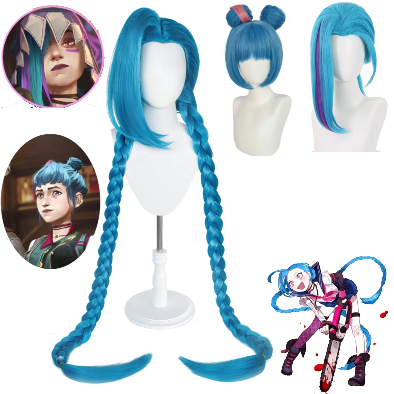 LOL Jinx Cosplay Wig Arcane Loose Cannon Jinx Three Forms Cosplay Wig Anime Game Cos Hair Three Forms Gradient Highlight Wig
LOL Jinx Cosplay Wig Arcane Loose Cannon Jinx Three Forms Cosplay Wig Anime Game Cos Hair Three Forms Gradient Highlight Wig