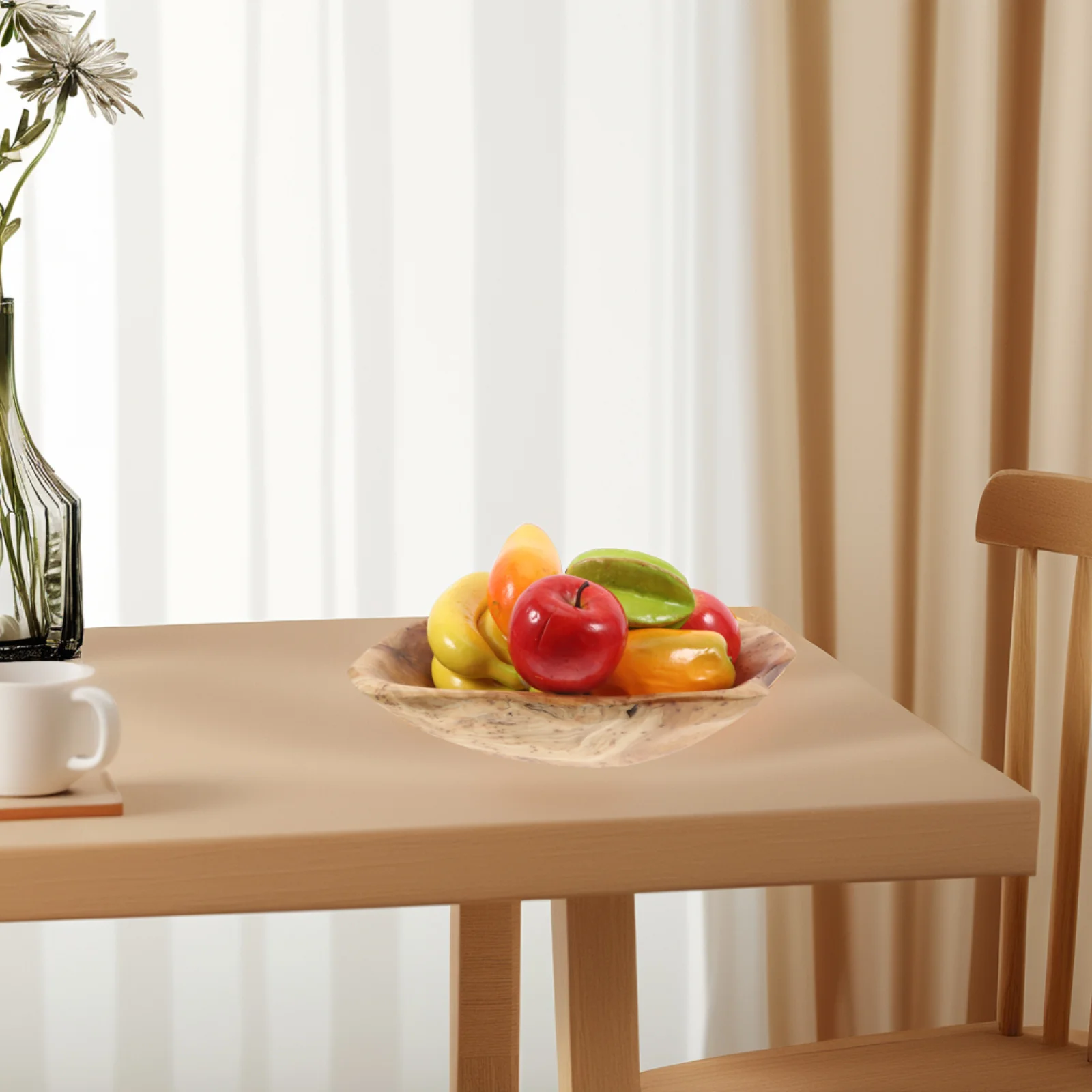 Carved Wood Fruit Bowl Decorative Plate for Dining Table Home Hotel Restaurant Use Unique Craftsmanship Dessert
Carved Wood Fruit Bowl Decorative Plate for Dining Table Home Hotel Restaurant Use Unique Craftsmanship Dessert