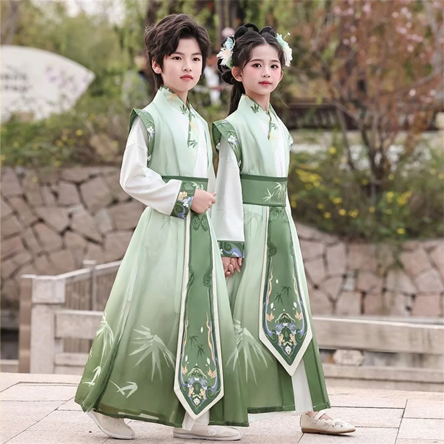 Cosplay Children Ancient Stage Outfit Girl Suit Kids Clothes Vestido Chinese Baby Hanfu Dress Boy Set Tradition Chinese Costume
Cosplay Children Ancient Stage Outfit Girl Suit Kids Clothes Vestido Chinese Baby Hanfu Dress Boy Set Tradition Chinese Costume