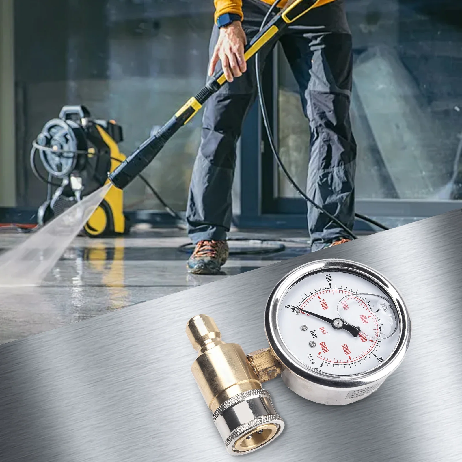 Female Head Pressure Gauge Pressure Gauge Quick Insertion Shockproof Monitoring High Pressure Cleaning Machines
Female Head Pressure Gauge Pressure Gauge Quick Insertion Shockproof Monitoring High Pressure Cleaning Machines