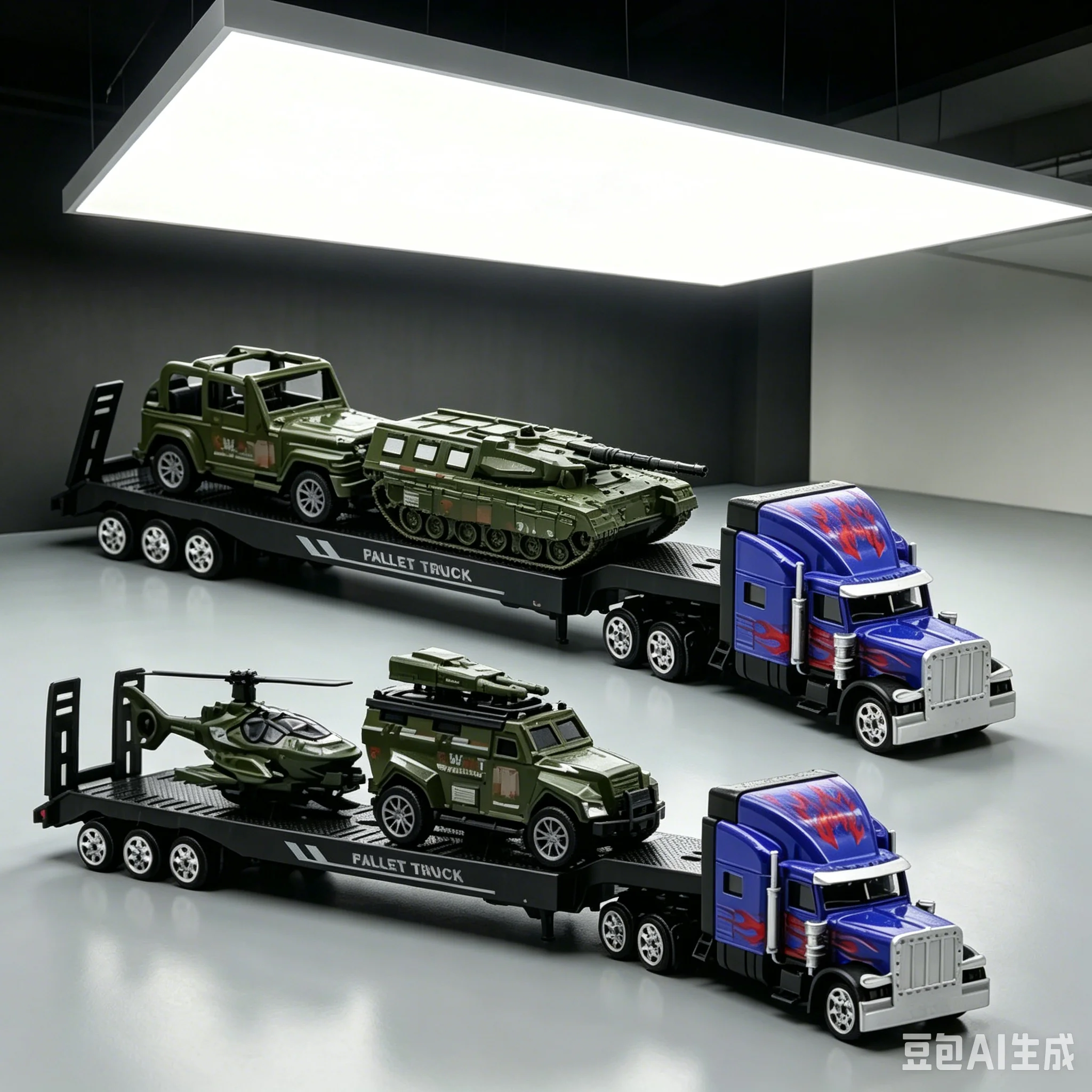 1:64 27CM Alloy American Military Flatbed Trailer Transporter Truck with Plane Model Kids Toy Car
1:64 27CM Alloy American Military Flatbed Trailer Transporter Truck with Plane Model Kids Toy Car