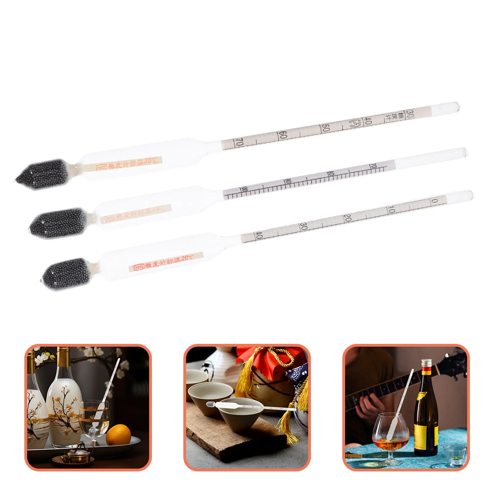 3pcs Sugar Hydrometer Maple Syrup Beer Wine Density Meter Measuring Sweetness Content Home Tester Device
3pcs Sugar Hydrometer Maple Syrup Beer Wine Density Meter Measuring Sweetness Content Home Tester Device