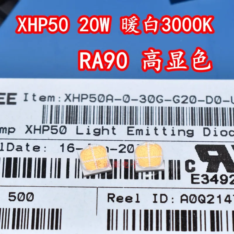 5 шт./XHP50A 20 Вт мощные светодиодные бусины 6 В теплый белый свет 3000 К высокая цветопередача RA90 фитиль
5 шт./XHP50A 20 Вт мощные светодиодные бусины 6 В теплый белый свет 3000 К высокая цветопередача RA90 фитиль