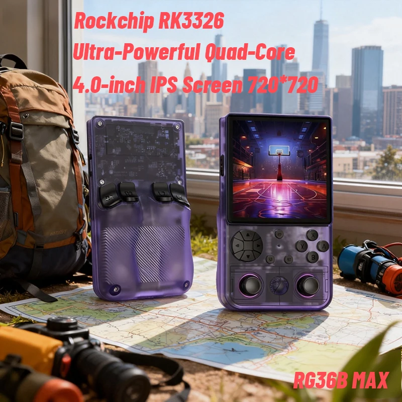 NEW RG36B MAX 720*720 4-inch IPS Screen RK3326 Open Source Linux Retro Portable Handheld Game Console Cheap Children's Gifts
NEW RG36B MAX 720*720 4-inch IPS Screen RK3326 Open Source Linux Retro Portable Handheld Game Console Cheap Children's Gifts