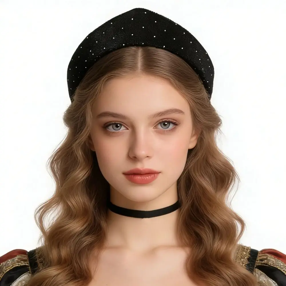 Elegant Rhinestone Velvet Crown Headband Triangle Baroque Sponge Hairband British European American Style Elastic Hair Hoop
Elegant Rhinestone Velvet Crown Headband Triangle Baroque Sponge Hairband British European American Style Elastic Hair Hoop