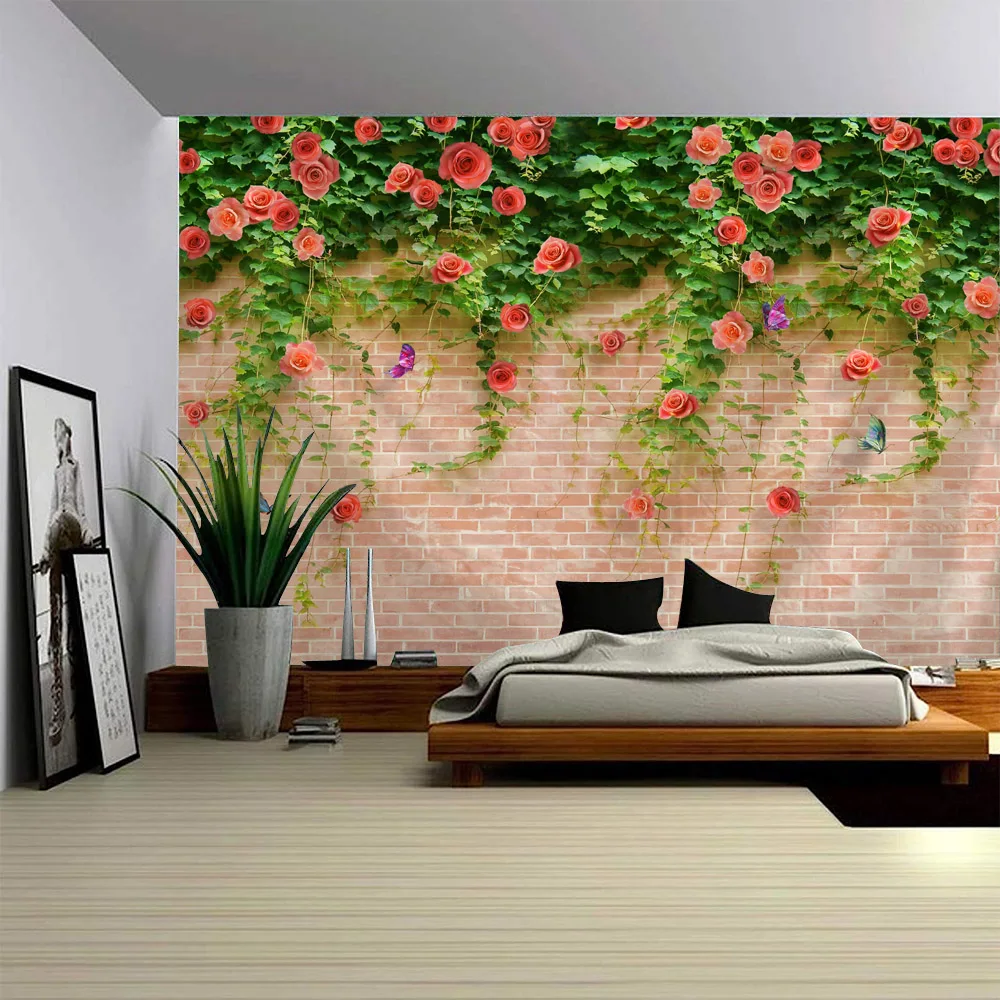 Home decoration tapestry, brick wall, flowers, wall hanging, Bohemian style, imitation window, bedroom living room hanging cloth
Home decoration tapestry, brick wall, flowers, wall hanging, Bohemian style, imitation window, bedroom living room hanging cloth