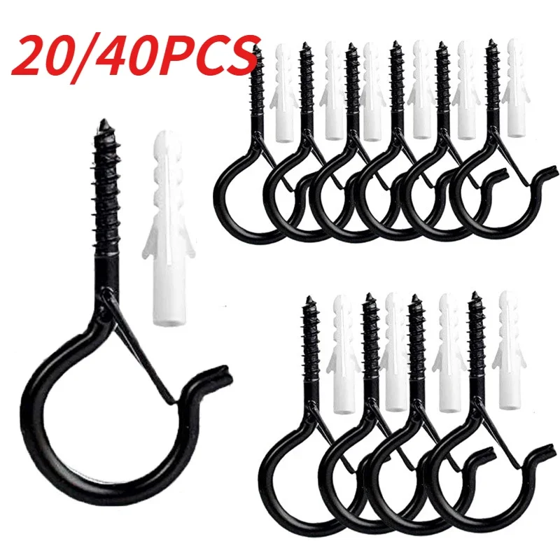 40Pcs Q-type Spring Hook Safety Buckle Anti Drop Pendant Lamp Screw Hook Safety Wall Hanging Strong Load-bearing Screw
40Pcs Q-type Spring Hook Safety Buckle Anti Drop Pendant Lamp Screw Hook Safety Wall Hanging Strong Load-bearing Screw