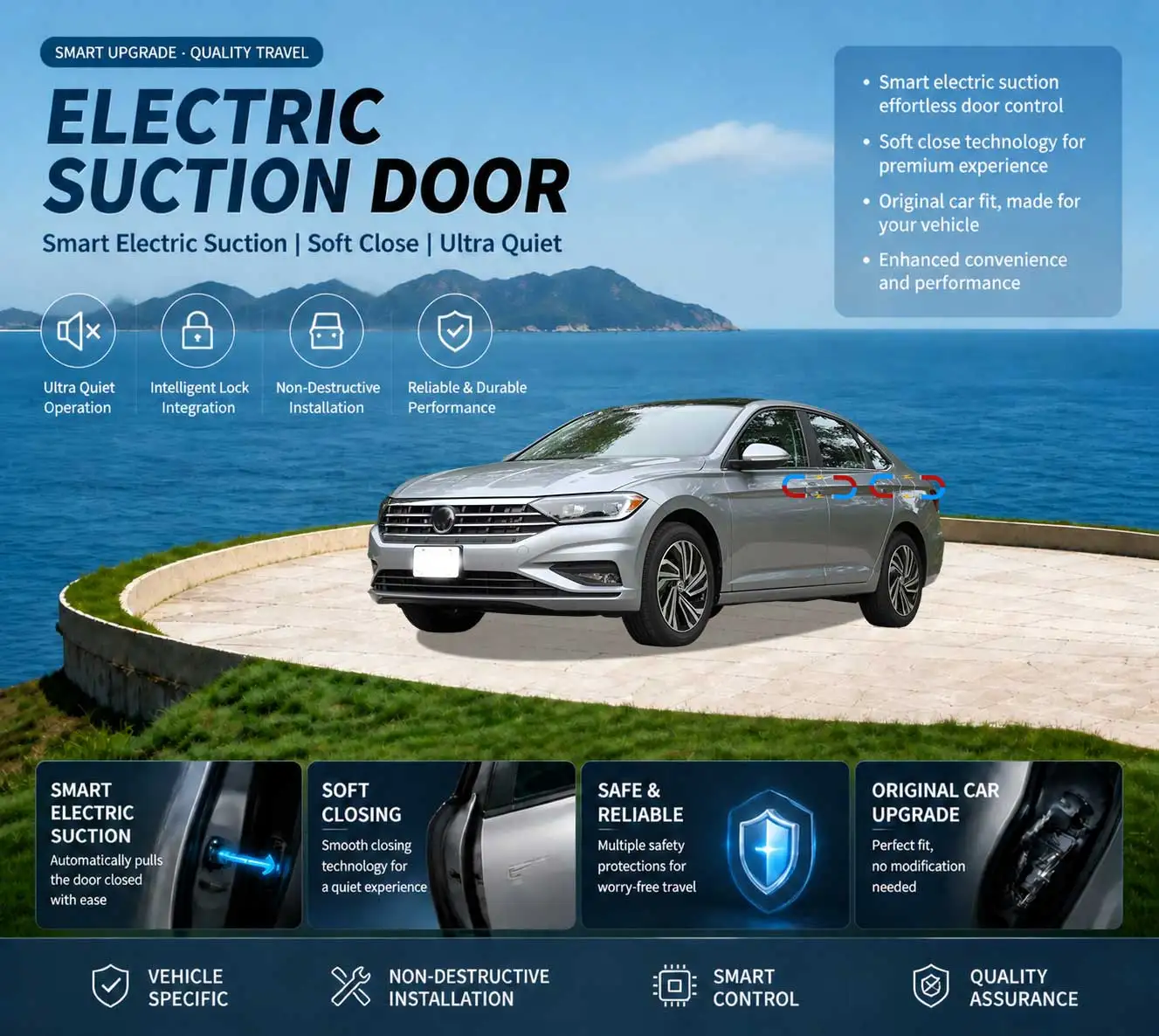 Car Specific Car Modification Auto Suction Soft Close Door Modification Parts & Accessories For Volkswagen VW Jetta A7 2021-2023
Car Specific Car Modification Auto Suction Soft Close Door Modification Parts & Accessories For Volkswagen VW Jetta A7 2021-2023