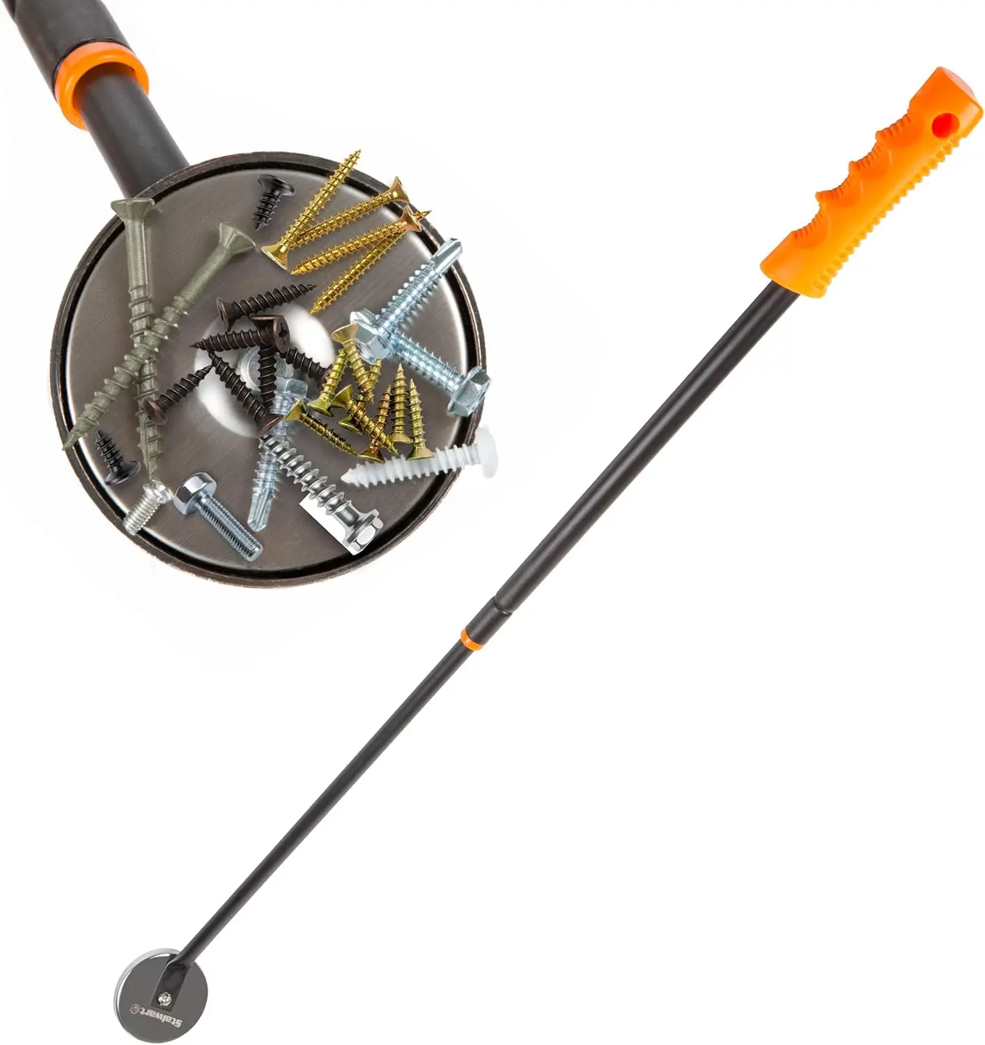 40-Inch Magnetic Pickup Tool, 50lb Capacity for Nails & Screws, Orange
40-Inch Magnetic Pickup Tool, 50lb Capacity for Nails & Screws, Orange