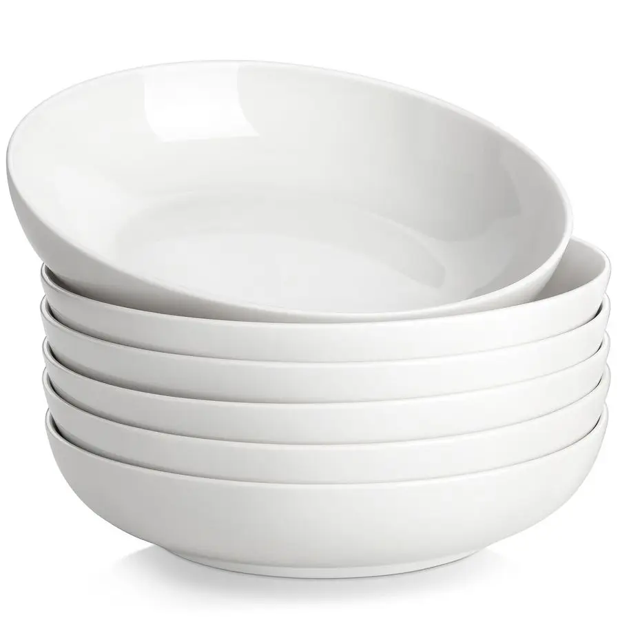 8.85 Large Pasta Bowls, 42 OZ White Salad Bowls Soup Bowls, Porcelain Serving Bowls Set of 6, Large Kitchen Bowl Plates Pasta Pl
8.85 Large Pasta Bowls, 42 OZ White Salad Bowls Soup Bowls, Porcelain Serving Bowls Set of 6, Large Kitchen Bowl Plates Pasta Pl