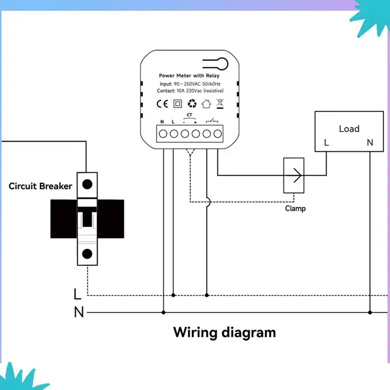 Tuya Smart Wifi Energy Meter With Open Circuit &Current Transformer Clamp Kwh Power Monitor For Google, Alexa(120A) Easy Install
Tuya Smart Wifi Energy Meter With Open Circuit &Current Transformer Clamp Kwh Power Monitor For Google, Alexa(120A) Easy Install