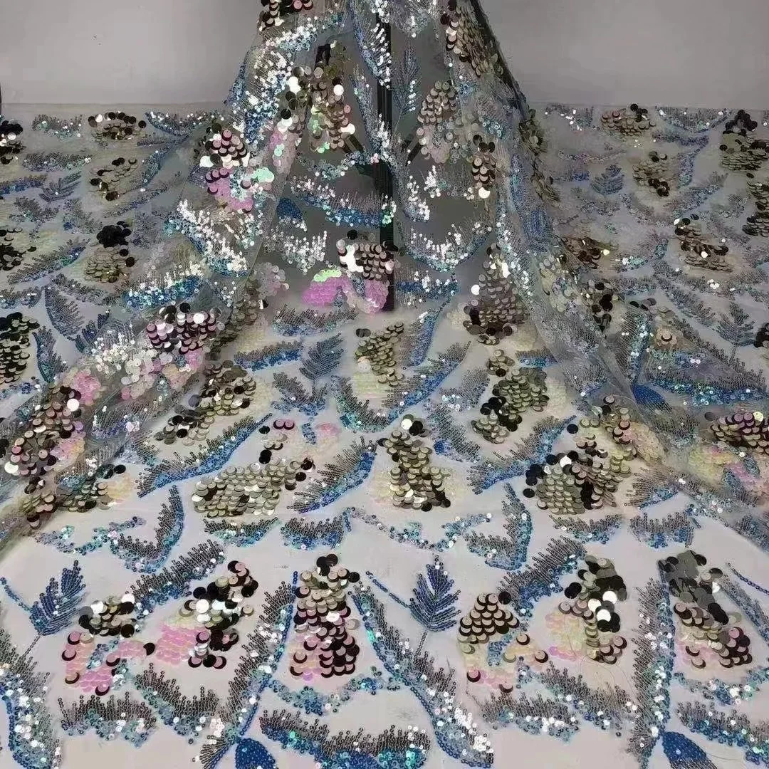 Luxury French Embroidery Groom Tulle Mesh Net Lace Fabric African Nigerian With Big Sequins Lace Fabric For Wedding Dress Party
Luxury French Embroidery Groom Tulle Mesh Net Lace Fabric African Nigerian With Big Sequins Lace Fabric For Wedding Dress Party