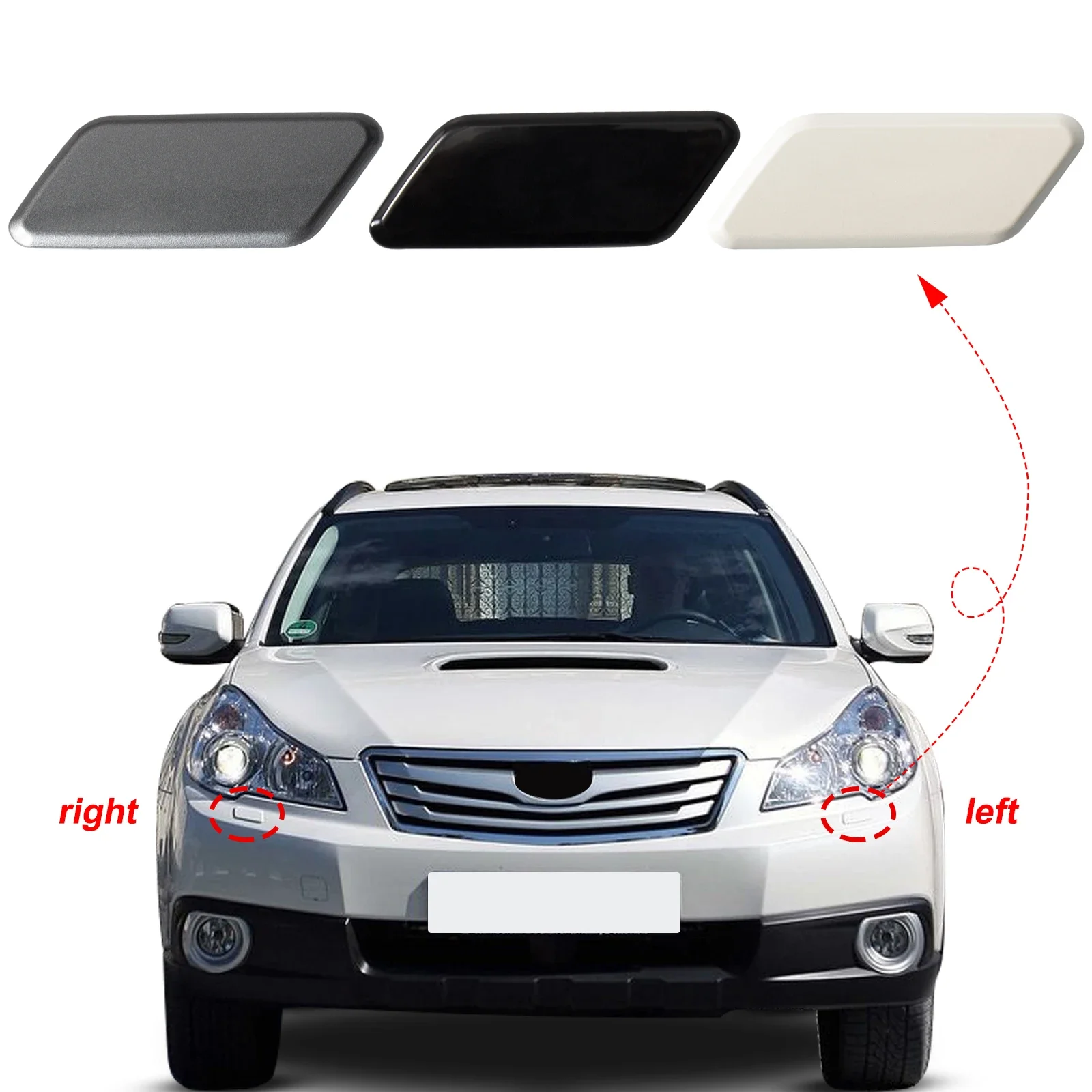 Front Bumper Headlight Washer Cover Cap For Subaru Outback Accessories 2010 2011 2012
Front Bumper Headlight Washer Cover Cap For Subaru Outback Accessories 2010 2011 2012