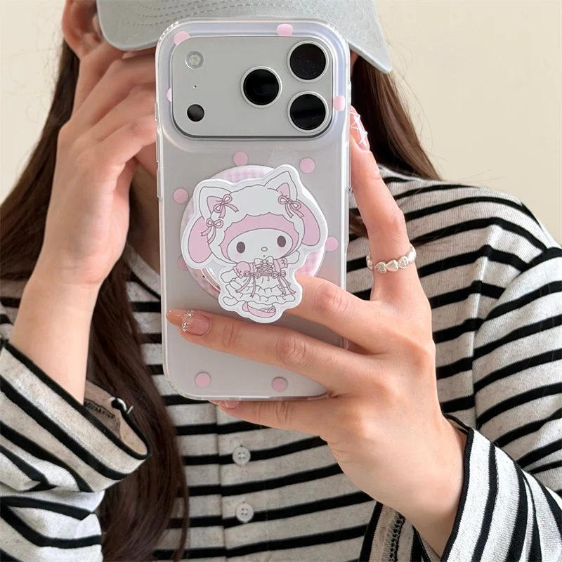 Clear Pinke Polka Dot Magnetic Phone Case For iPhone 17 Pro 16 15 Pro Max Cover with Cute Mellody Stand For Magsafe Protective C
Clear Pinke Polka Dot Magnetic Phone Case For iPhone 17 Pro 16 15 Pro Max Cover with Cute Mellody Stand For Magsafe Protective C