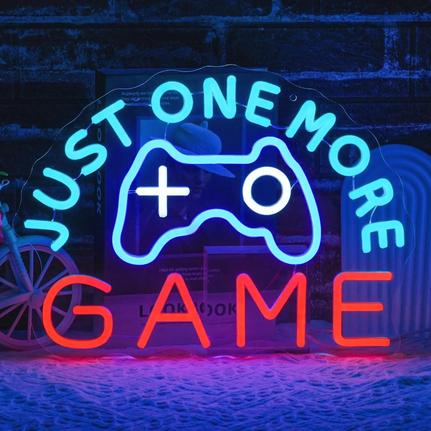 Just One More Game Neon Sign for Gaming Room USB Powered Gamer LED Neon Light Sign for Bedroom Party Man Cave Club Bar
Just One More Game Neon Sign for Gaming Room USB Powered Gamer LED Neon Light Sign for Bedroom Party Man Cave Club Bar