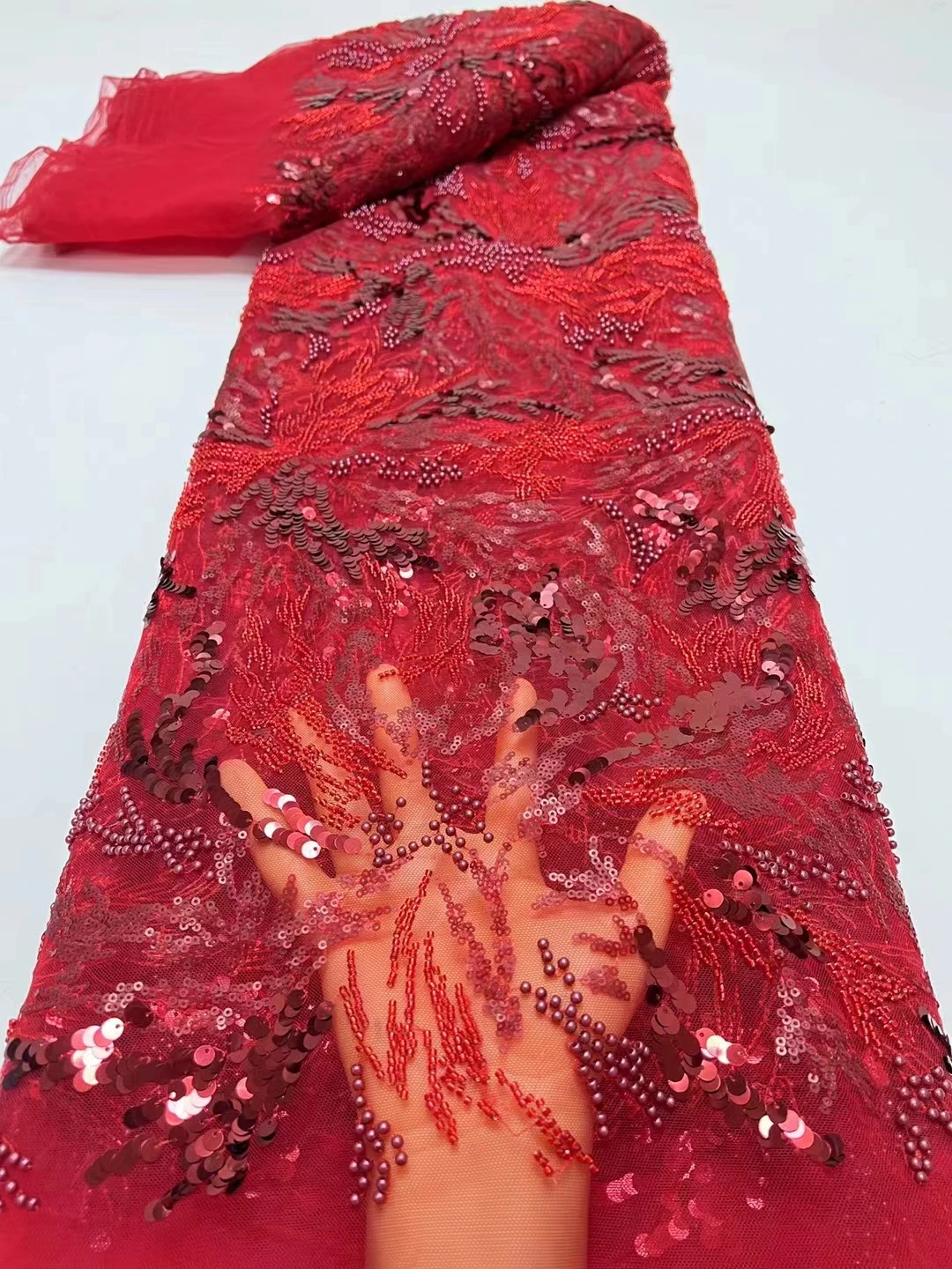 handmade Beads Lace High Quality African Sequins Lace Fabric Embroidery French Nigeria Net Lace Fabrics For Sewing hx
handmade Beads Lace High Quality African Sequins Lace Fabric Embroidery French Nigeria Net Lace Fabrics For Sewing hx