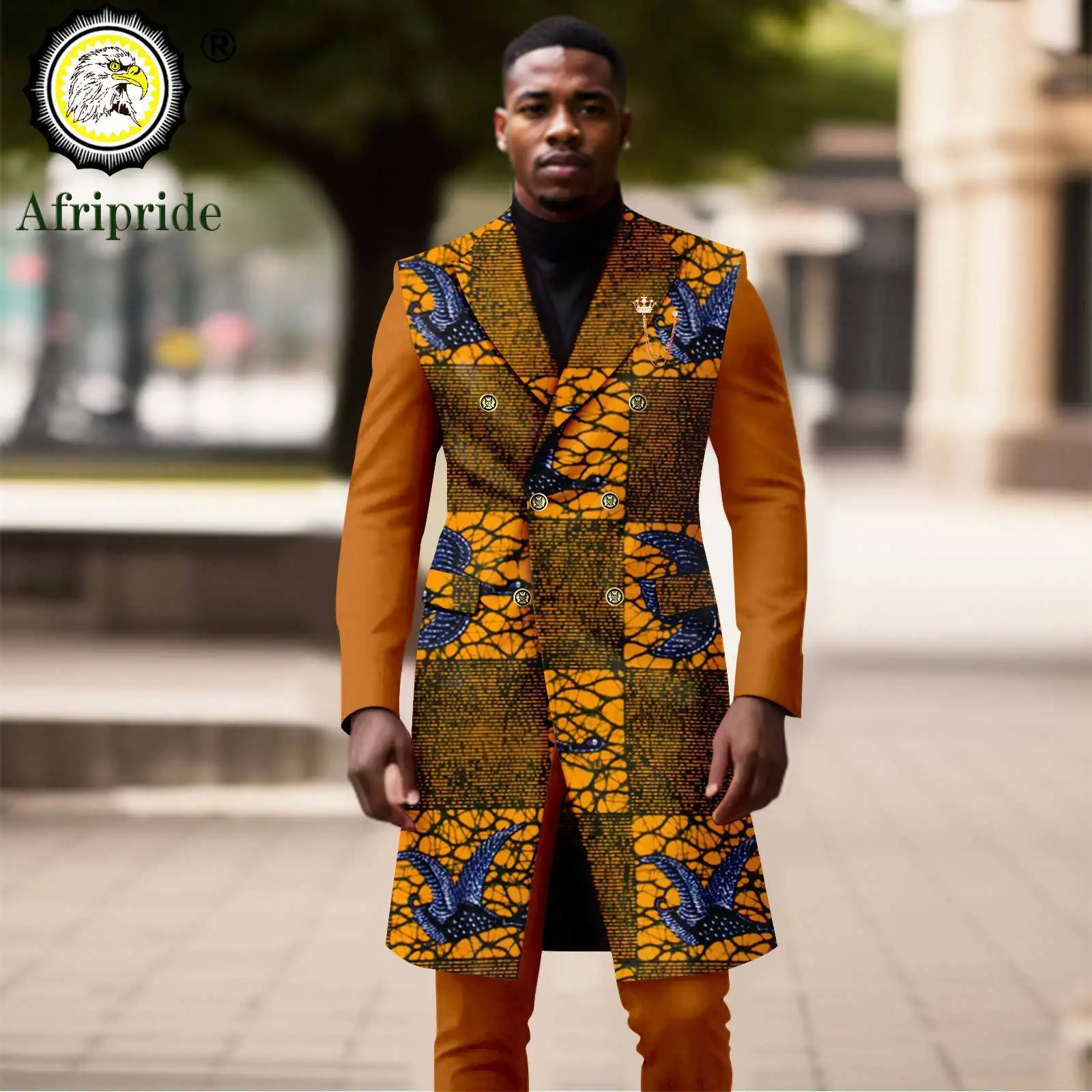 African Suits for Men Double Breasted Full Sleeve Slim Fit Chian Blazer and Trousers Set Dashiki Clothes Print Outfits A2316080
African Suits for Men Double Breasted Full Sleeve Slim Fit Chian Blazer and Trousers Set Dashiki Clothes Print Outfits A2316080