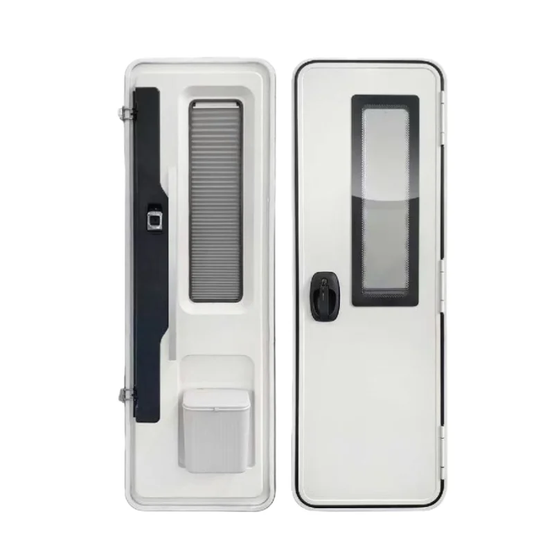 Factory Price Euro RV Doors Aluminum Profile Right Opening Double-point Door Lock Camper Trailer Entrance Doors with Blind
Factory Price Euro RV Doors Aluminum Profile Right Opening Double-point Door Lock Camper Trailer Entrance Doors with Blind