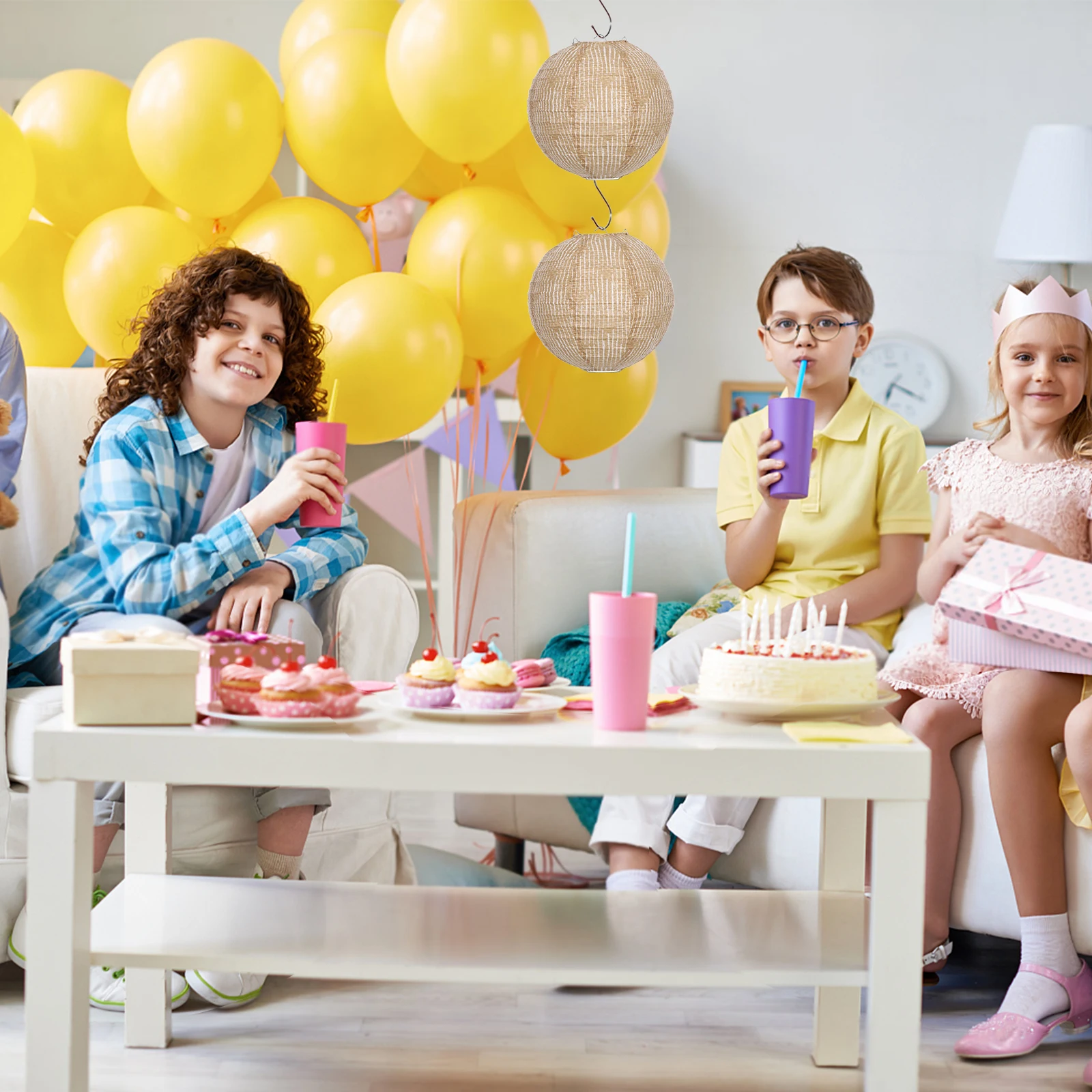 2pcs Linen Globe Rustic Burlap Ceiling Hanging Outdoor Indoor Living Room Bedroom Kitchen Party Wedding Decorative
2pcs Linen Globe Rustic Burlap Ceiling Hanging Outdoor Indoor Living Room Bedroom Kitchen Party Wedding Decorative