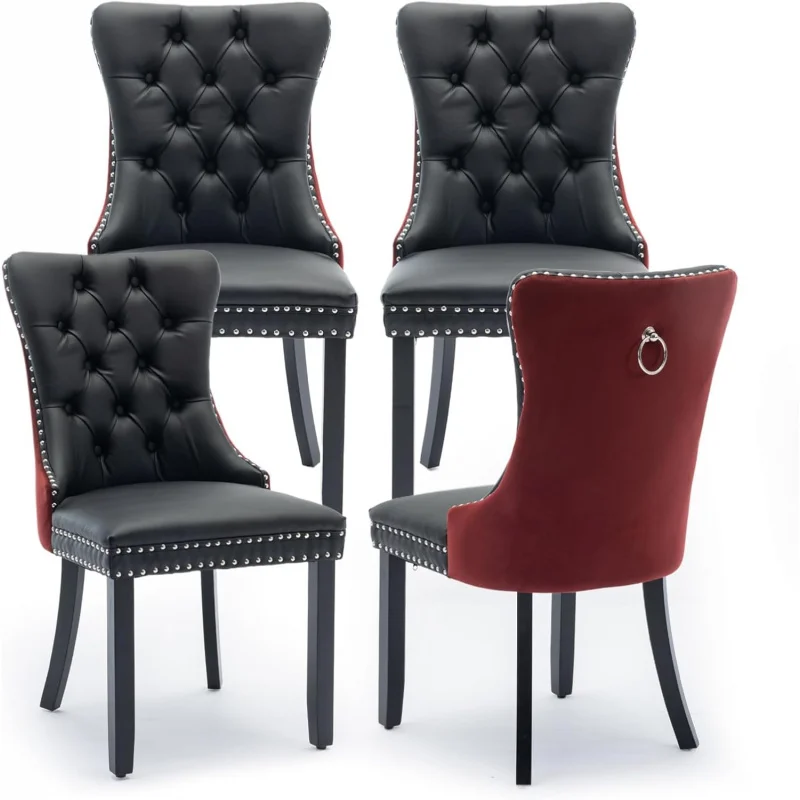 2026 NEW:Upholstered Dining Set of 4, Modern Style Kitchen Side Chairs with Nailhead Trim and Wood Leg, Metal Pu
2026 NEW:Upholstered Dining Set of 4, Modern Style Kitchen Side Chairs with Nailhead Trim and Wood Leg, Metal Pu
