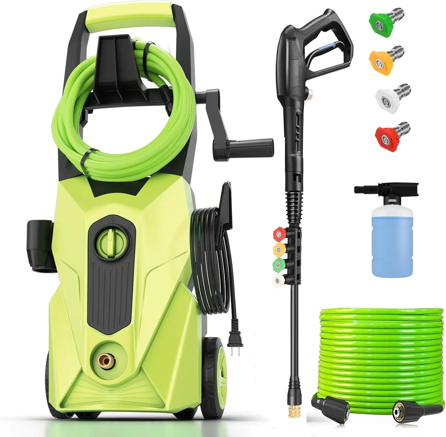 2025 New 5000PSI Electric Pressure Washer, Power Washer with 33FT Resistant Extension Hose and 4 Nozzles, Compatible with Underc
2025 New 5000PSI Electric Pressure Washer, Power Washer with 33FT Resistant Extension Hose and 4 Nozzles, Compatible with Underc