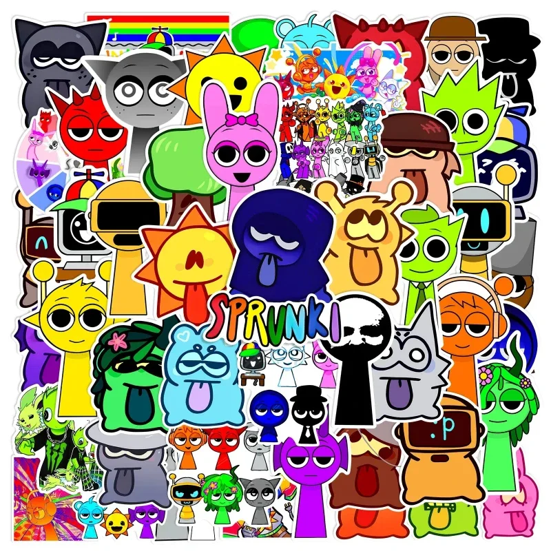 52Pcs/Set Sprunki Stickers Skateboard Notebook Fridge Phone Guitar Luggage Decal Sticker Toy Birthday Christmas Gifts
52Pcs/Set Sprunki Stickers Skateboard Notebook Fridge Phone Guitar Luggage Decal Sticker Toy Birthday Christmas Gifts