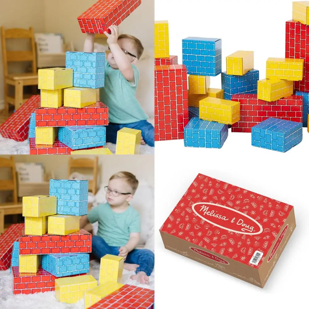 Melissa & Doug Large Thick Cardboard Blocks - 40 Pieces in 3 Sizes
Melissa & Doug Large Thick Cardboard Blocks - 40 Pieces in 3 Sizes
