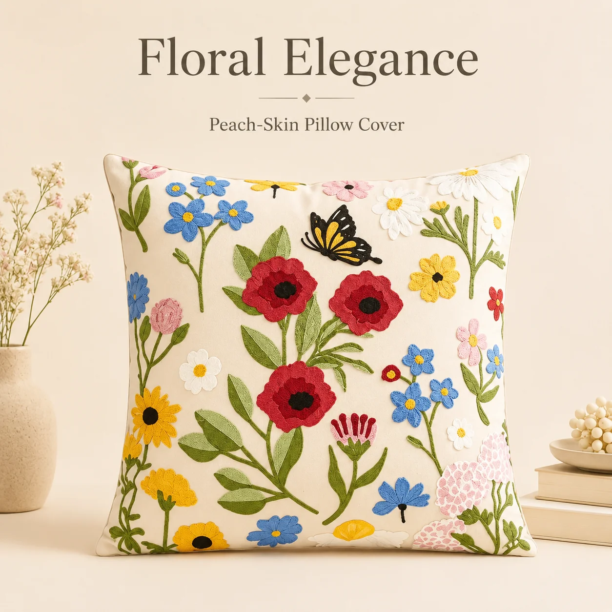Rustic Country Floral Pillowcase Peach Skin 2D Flat Printed Daisy Cushion Cover Decorative Throw Pillow Case For Couch
Rustic Country Floral Pillowcase Peach Skin 2D Flat Printed Daisy Cushion Cover Decorative Throw Pillow Case For Couch