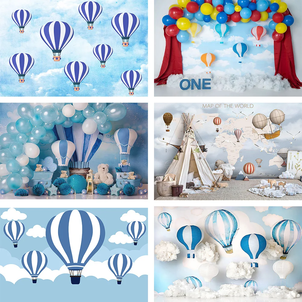 Mehofond Hot Air Balloon Sky Backdrop Boy Birthday Baby Shower Party Decoration Portrait Photography Background Photo Props
Mehofond Hot Air Balloon Sky Backdrop Boy Birthday Baby Shower Party Decoration Portrait Photography Background Photo Props