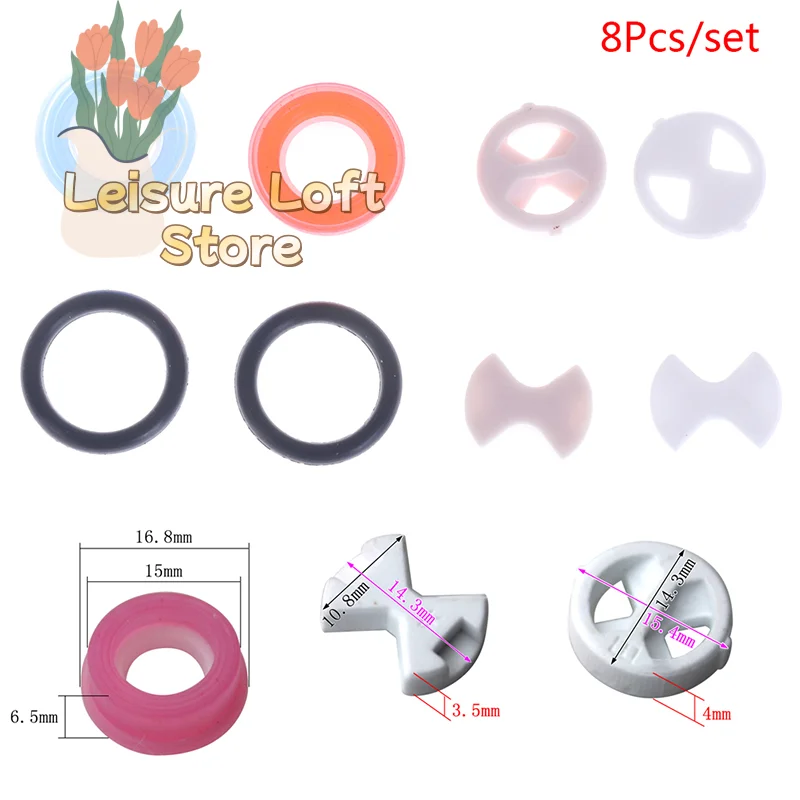 8Pcs Ceramic Disc Washer Set 1/2 Inch for Valve Cartridge Repair Faucet Tap Mixer Silicon Seal Replacement
8Pcs Ceramic Disc Washer Set 1/2 Inch for Valve Cartridge Repair Faucet Tap Mixer Silicon Seal Replacement