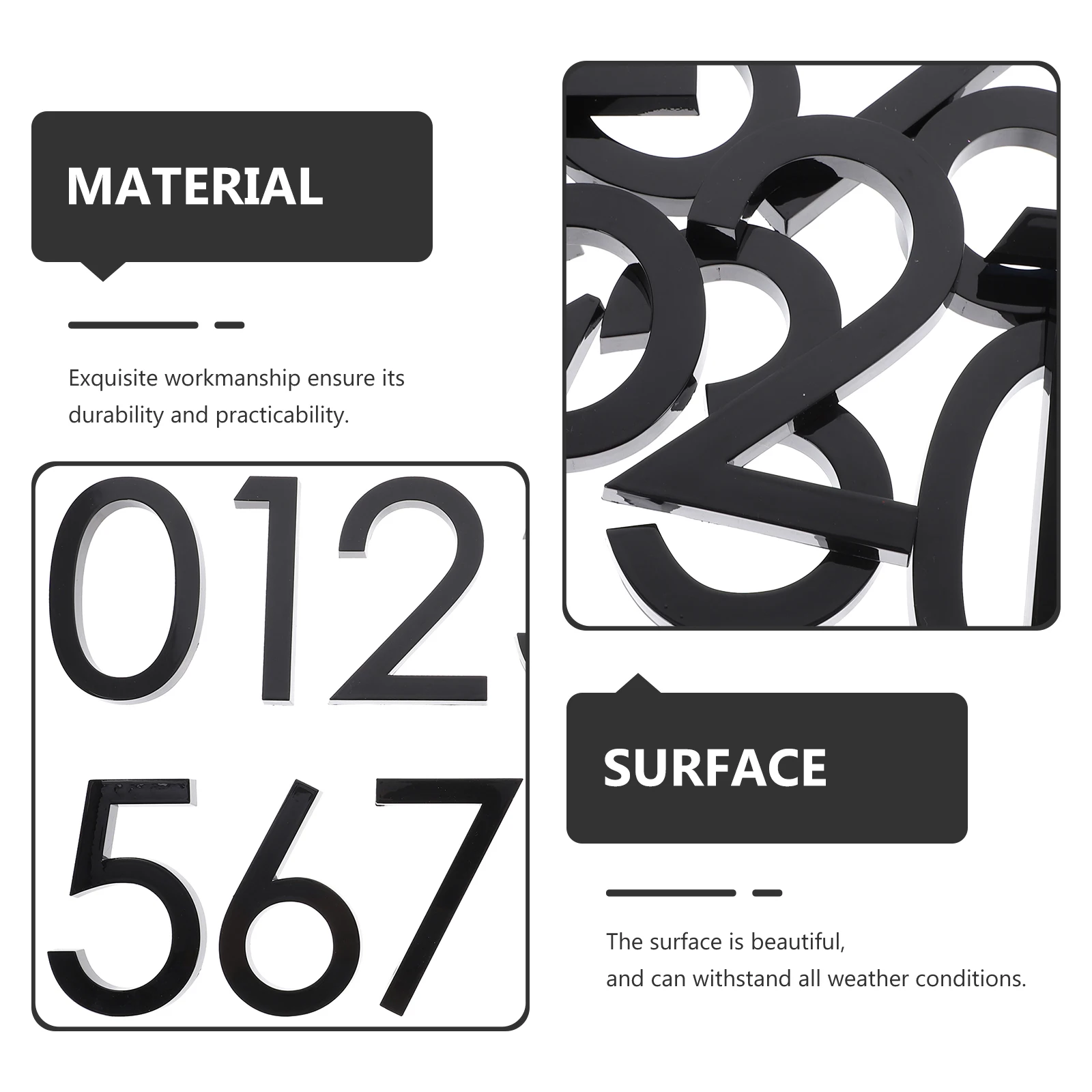 10pcs 3D Resin Digital Door Numbers For Home Street Hotel Outdoor Indoor Self-Adhesive Address Number Wall Decor Sign Mailbox
10pcs 3D Resin Digital Door Numbers For Home Street Hotel Outdoor Indoor Self-Adhesive Address Number Wall Decor Sign Mailbox