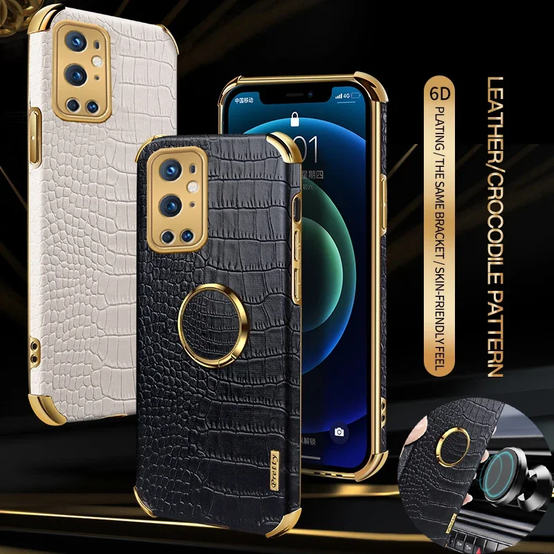 Shockproof Crocodile Texture PU Leather Phone Case For OnePlus 9 Pro Magnetic Ring Holder Kickstand Silicone Soft Cover Cases
Shockproof Crocodile Texture PU Leather Phone Case For OnePlus 9 Pro Magnetic Ring Holder Kickstand Silicone Soft Cover Cases