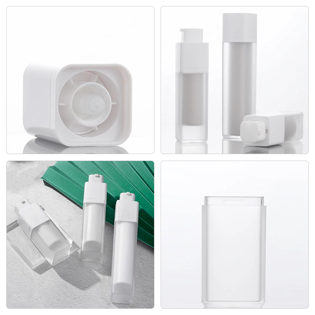 4 Pcs Frosted Bottle Airless Lotion Travel Pump Bottles for Toiletries Tool Safe Use Containers with Pp Cream
4 Pcs Frosted Bottle Airless Lotion Travel Pump Bottles for Toiletries Tool Safe Use Containers with Pp Cream