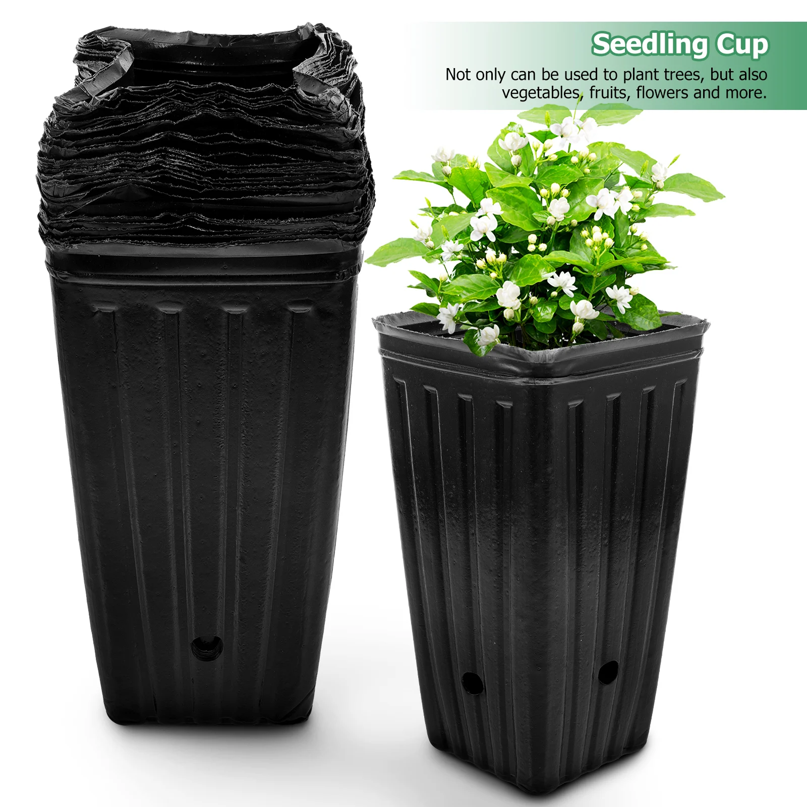 30 Pcs Plant Nursery 10x20cm Seedling Cups for Gardening Plants Flower Growing Containers Durable PP Material Plant Grow Cup
30 Pcs Plant Nursery 10x20cm Seedling Cups for Gardening Plants Flower Growing Containers Durable PP Material Plant Grow Cup