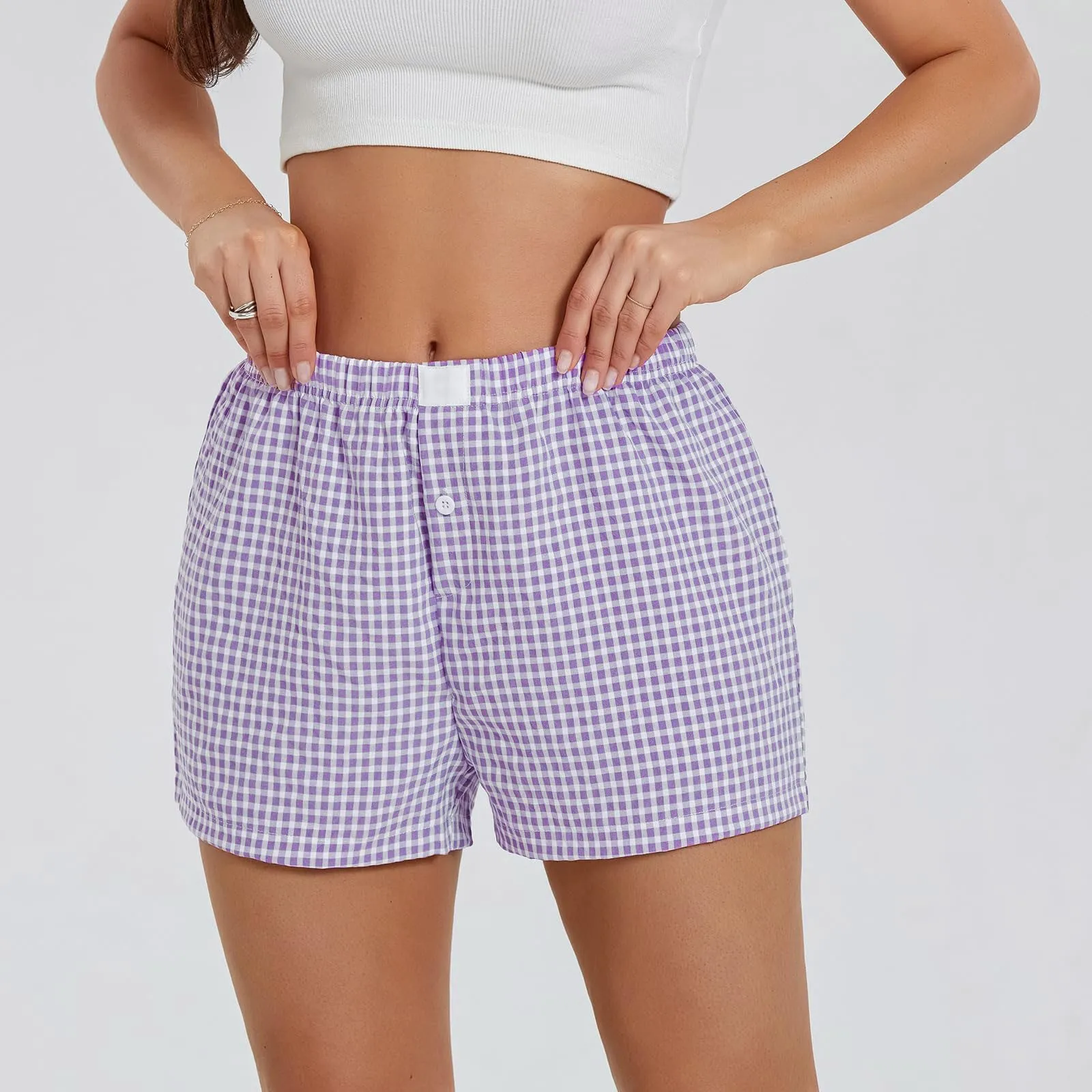 Summer Women’s Plaid Striped Print Lounge Shorts Button Front Shorts Outfits Aesthetic Casual Elastic Waist Short Pants
Summer Women’s Plaid Striped Print Lounge Shorts Button Front Shorts Outfits Aesthetic Casual Elastic Waist Short Pants