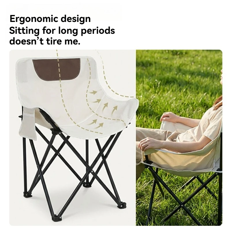 Moon chair, portable folding chair, art student sketching chair, beach chair, portable camping picnic chair
Moon chair, portable folding chair, art student sketching chair, beach chair, portable camping picnic chair