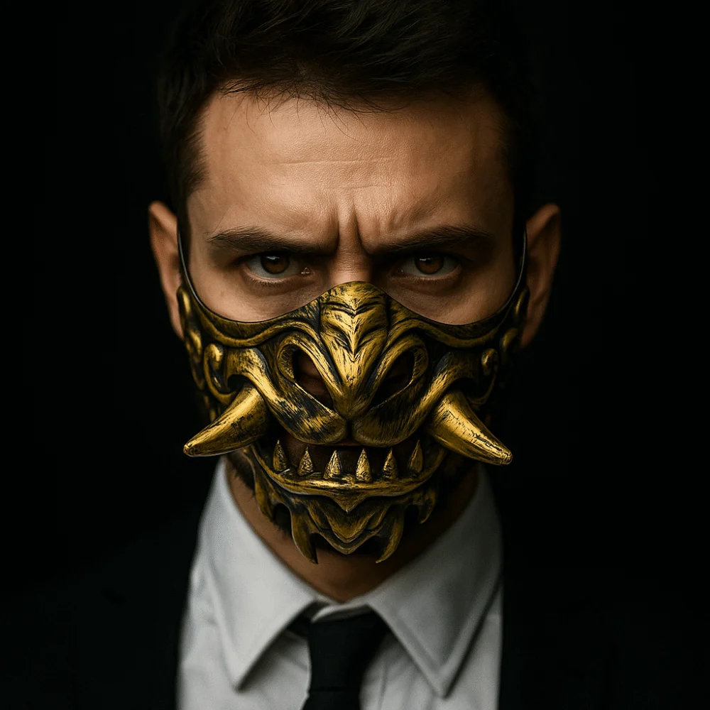 Performance Half Face Cosplay Red Prajna Mask Spooky Funny Samurai Cosplay Mask Dress Up Masquerade Japanese Mask Toy Halloween
Performance Half Face Cosplay Red Prajna Mask Spooky Funny Samurai Cosplay Mask Dress Up Masquerade Japanese Mask Toy Halloween