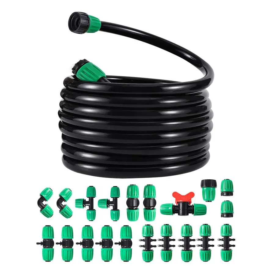 FT 1 2PVC Garden Irrigation Tubing HoseOD16mm,ID12mm,1 2 inch Drip Irrigation Tubing Main Line Hose Tube with Drip Irrigation Fi
FT 1 2PVC Garden Irrigation Tubing HoseOD16mm,ID12mm,1 2 inch Drip Irrigation Tubing Main Line Hose Tube with Drip Irrigation Fi
